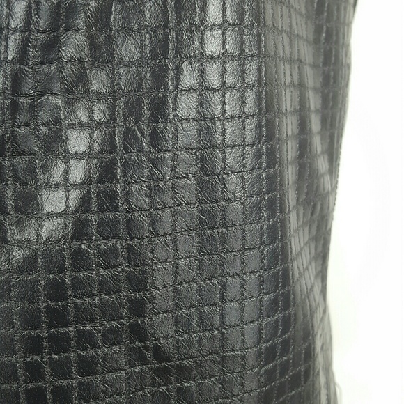 NWT Plus Size Faux Leather & Knit Moto Jacket - Picture 5 of 7